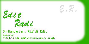 edit radi business card